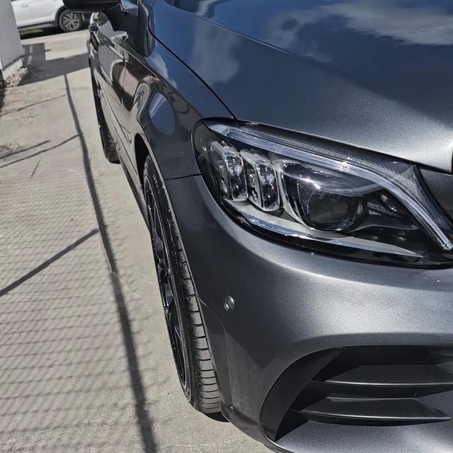 Grey Mercedes front